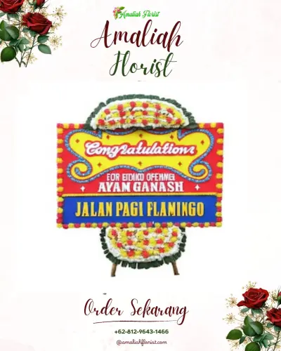 Bunga Papan Congratulation di Bukitbesar